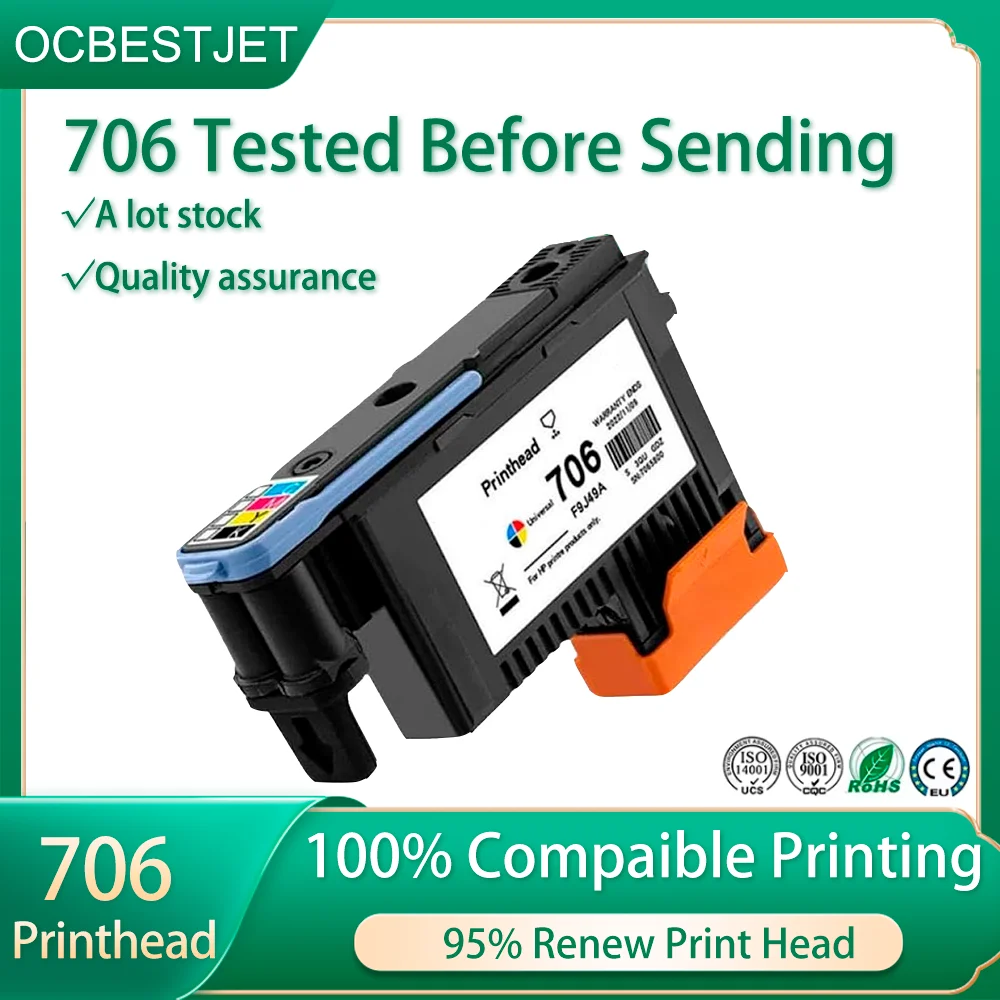 For HP 706 Printhead F9J49A Univerisal HP706 Print Head For HP DesignJet D5800 Printer Head D5800 Printhead
For HP 706 Printhead F9J49A Univerisal HP706 Print Head For HP DesignJet D5800 Printer Head D5800 Printhead