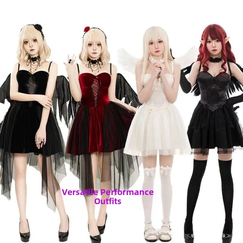 New Halloween Party Elf Costume Makeup Ball Adult Black Angel And White Angel Cosplay Clothes Women's Ethnic Stage Costume
New Halloween Party Elf Costume Makeup Ball Adult Black Angel And White Angel Cosplay Clothes Women's Ethnic Stage Costume