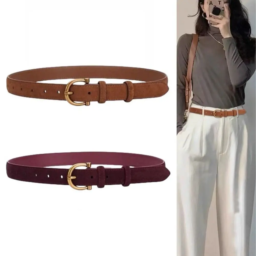 Retro Luxury Design Suede Leather Belt Trendy Versatile Pin Buckle Waistband Casual Trouser Dress Belts Gifts
Retro Luxury Design Suede Leather Belt Trendy Versatile Pin Buckle Waistband Casual Trouser Dress Belts Gifts