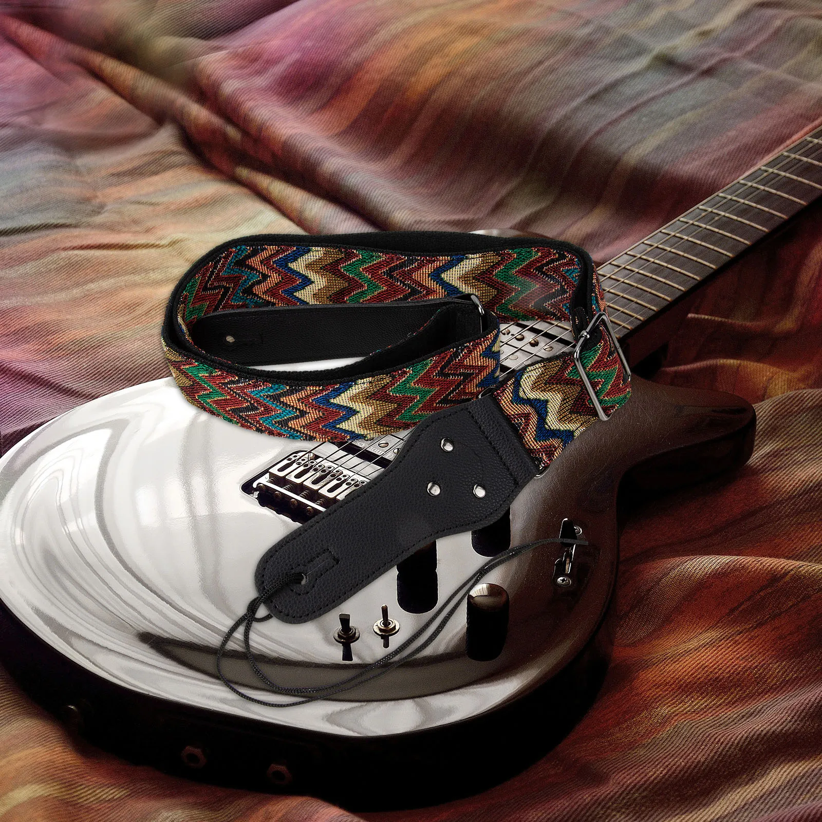 Adjustable Length Creative Guitar Strap Knitting Pattern Strong Load Bearing Anti Wear Anti Stretch Replacement Belt Folk
Adjustable Length Creative Guitar Strap Knitting Pattern Strong Load Bearing Anti Wear Anti Stretch Replacement Belt Folk