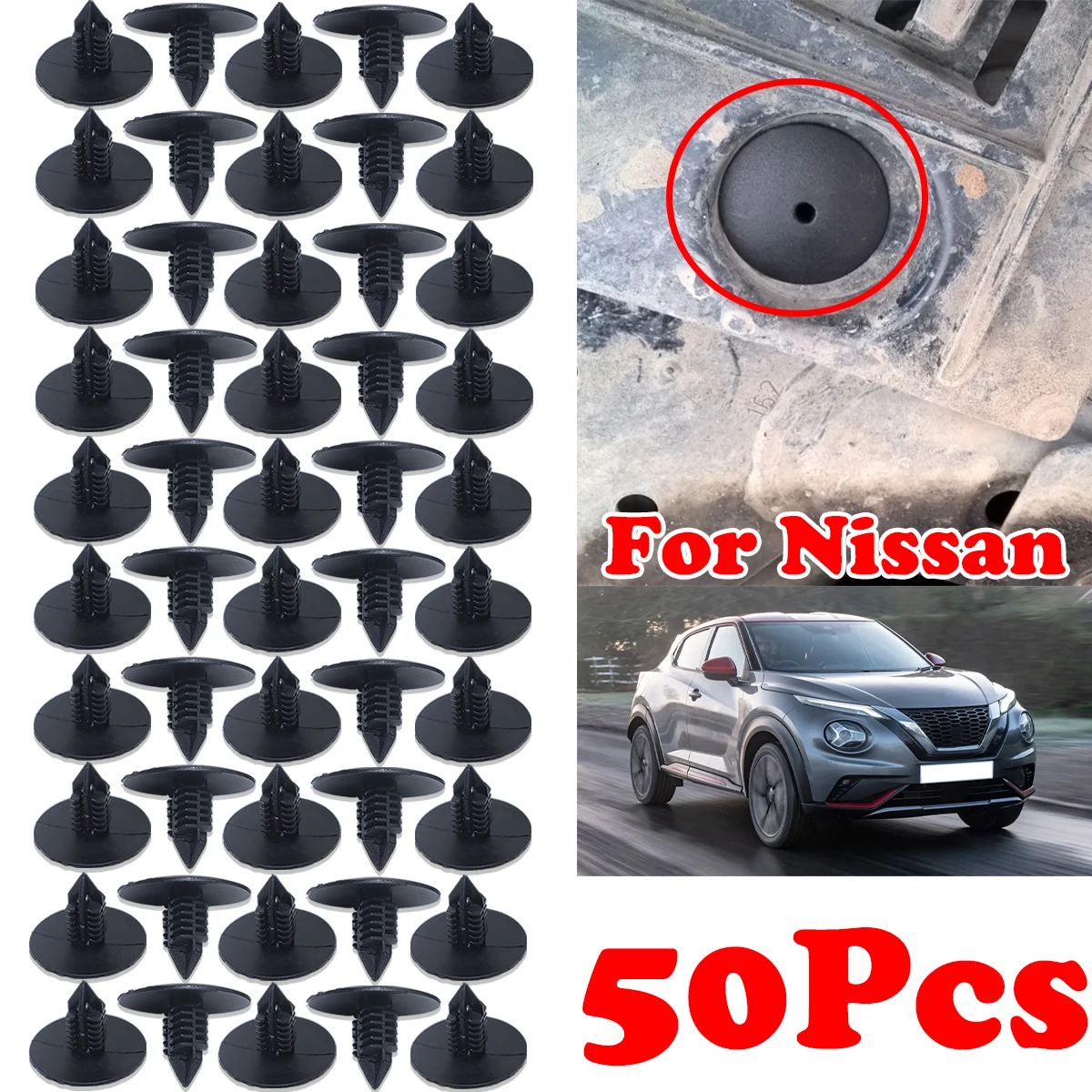 50pcs Car Wheel Arch Liner Splash guard Clips Plastic Fastener For Nissan INTERSTAR JUKE NV300 7703077435 Tool-Free Installation
50pcs Car Wheel Arch Liner Splash guard Clips Plastic Fastener For Nissan INTERSTAR JUKE NV300 7703077435 Tool-Free Installation