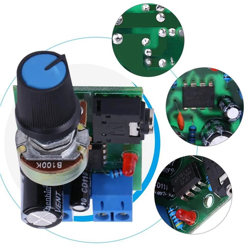 CJSD-2X LM386 Super Mini Amplifier Board, 3V-12V, 0.5W-10W Speaker Low Noise Power Consumption, For Speaker Audio System DIY
CJSD-2X LM386 Super Mini Amplifier Board, 3V-12V, 0.5W-10W Speaker Low Noise Power Consumption, For Speaker Audio System DIY