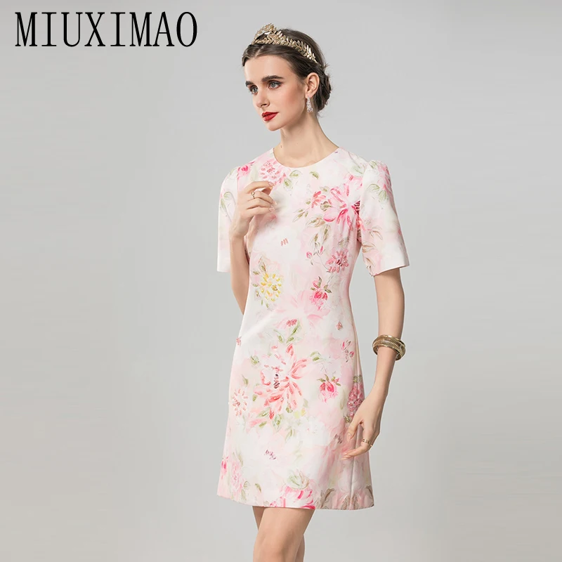 MIUXIMAO 2025 Fashion Royal Luxury Summer Dresses Retro Ywllow Floral Diamonds Dress A-LINE Mini Short Dress Women Vestides
MIUXIMAO 2025 Fashion Royal Luxury Summer Dresses Retro Ywllow Floral Diamonds Dress A-LINE Mini Short Dress Women Vestides