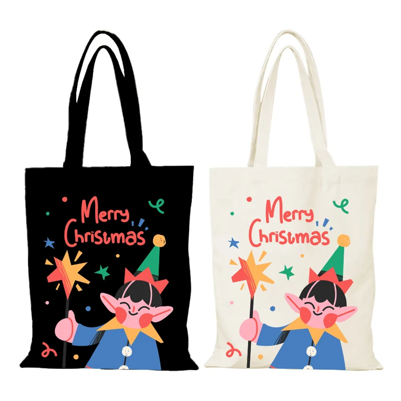 Fashion Women's Shopping Bag Cartoon Christmas Gifts Handbags Lady Bags the Tote Bag Eco Shopper Beach Cloth Canvas Woman New
Fashion Women's Shopping Bag Cartoon Christmas Gifts Handbags Lady Bags the Tote Bag Eco Shopper Beach Cloth Canvas Woman New