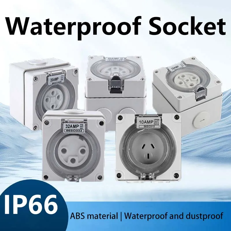 Outdoor wall Waterproof socketsEuropean Standard Plug lP66 WeatherDustproof outside Outlet OutsideDustproof Double socket
Outdoor wall Waterproof socketsEuropean Standard Plug lP66 WeatherDustproof outside Outlet OutsideDustproof Double socket