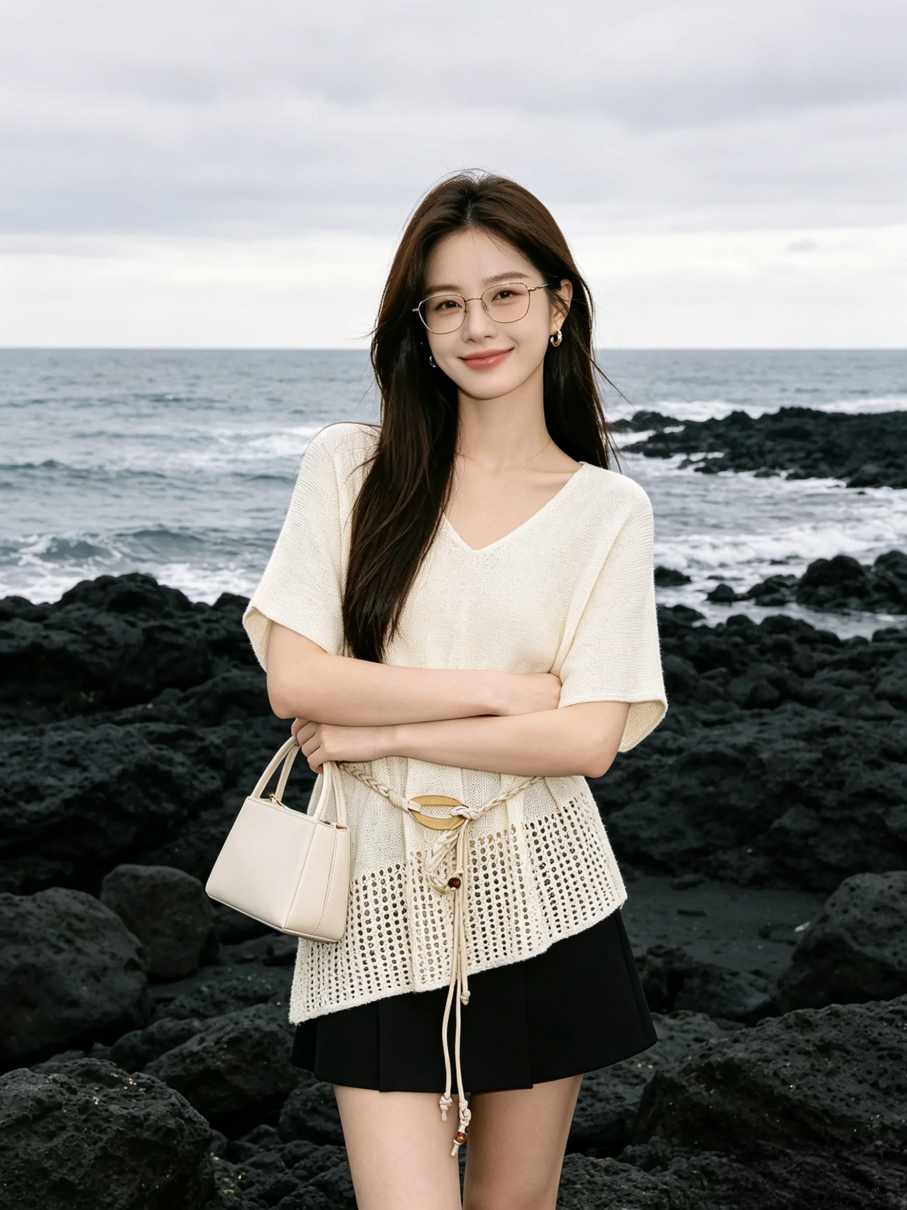 Skin-friendly Breathable Short-sleeved Knitted T-shirt Hollow-out Batwing Sleeve Design Casual Loose Fit Summer Korean-style ...
Skin-friendly Breathable Short-sleeved Knitted T-shirt Hollow-out Batwing Sleeve Design Casual Loose Fit Summer Korean-style ...