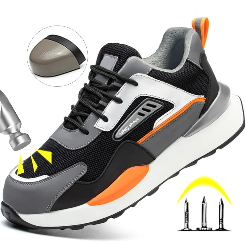 High Quality Indestructible Safety Shoes Men Work Sneakers Light Security Boots Men Puncture-Proof Work Boots Steel Toe Shoes
High Quality Indestructible Safety Shoes Men Work Sneakers Light Security Boots Men Puncture-Proof Work Boots Steel Toe Shoes