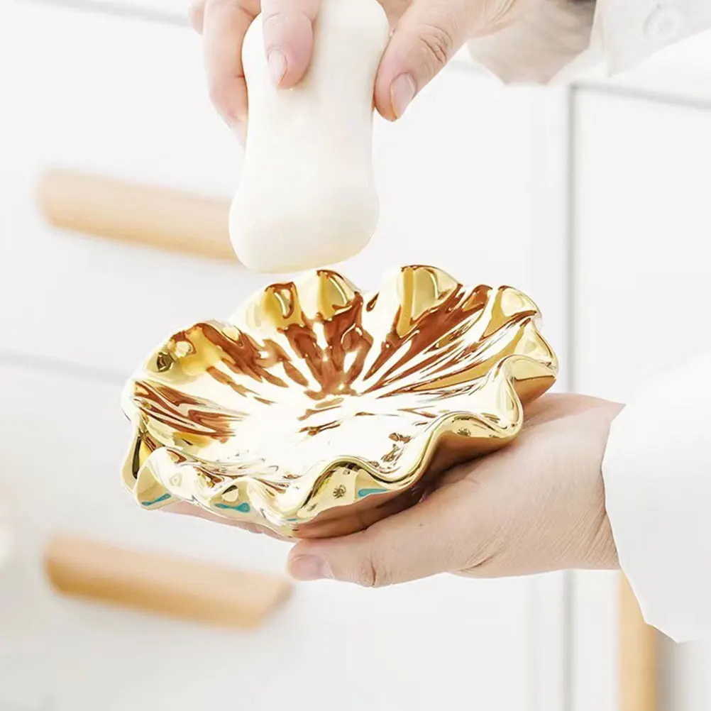 Ceramic Holder Water Draining Tray for Bathroom Kitchen Sink Stable Design Soap Dish Holder Soap Box Container
Ceramic Holder Water Draining Tray for Bathroom Kitchen Sink Stable Design Soap Dish Holder Soap Box Container