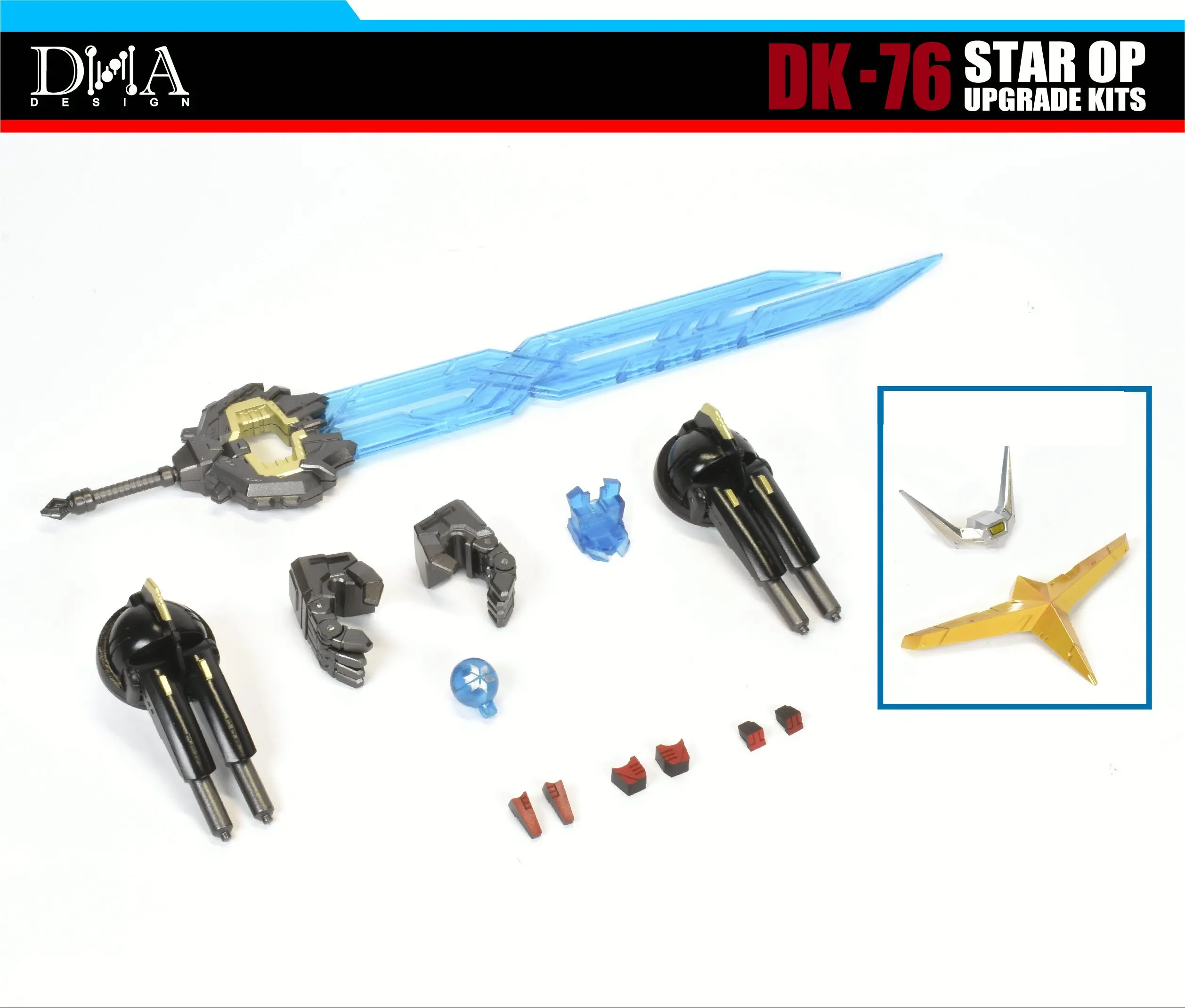 DNA DK-76 Upgrade Kit for Age of the Primes Star Convoy & Hot Rod, Comes With Exclusive Special Bonus
DNA DK-76 Upgrade Kit for Age of the Primes Star Convoy & Hot Rod, Comes With Exclusive Special Bonus