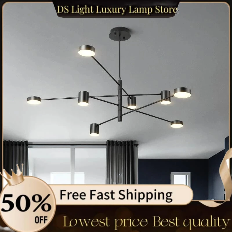 Люстра для гостиной, простое черное скандинавское освещение, креативная личность, сетка, красный свет, ресторанное освещение из кованого железа
Люстра для гостиной, простое черное скандинавское освещение, креативная личность, сетка, красный свет, ресторанное освещение из кованого железа