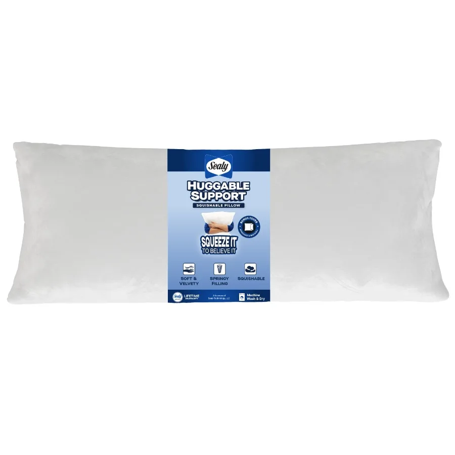 Huggable Support Body Pillow, 46"- Soft Velvety Cover, Squishable Comfort
Huggable Support Body Pillow, 46"- Soft Velvety Cover, Squishable Comfort