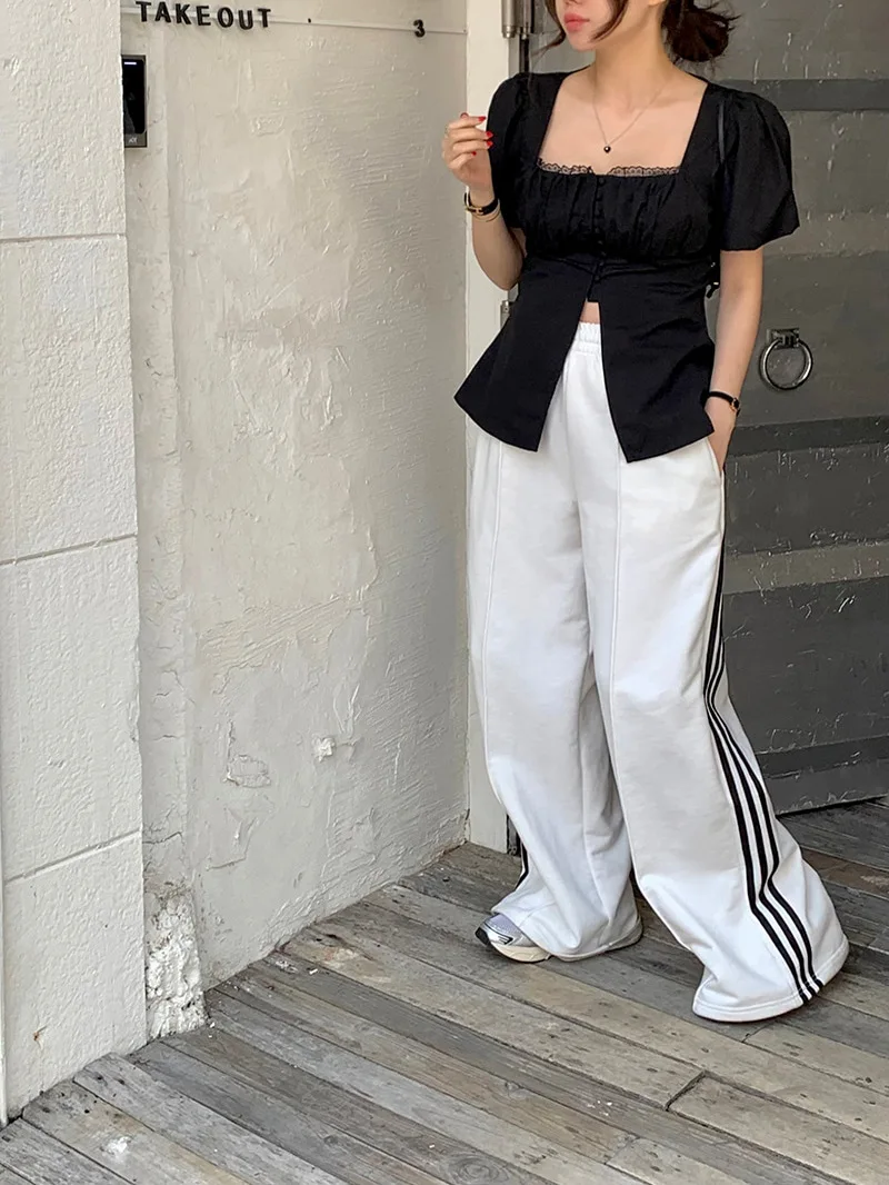Slim Fit Bubble Sve irt Women's Collar Slit Lace Trim Waist Cinching f Buttoned Faionable Commute Sle Polyester
Slim Fit Bubble Sve irt Women's Collar Slit Lace Trim Waist Cinching f Buttoned Faionable Commute Sle Polyester