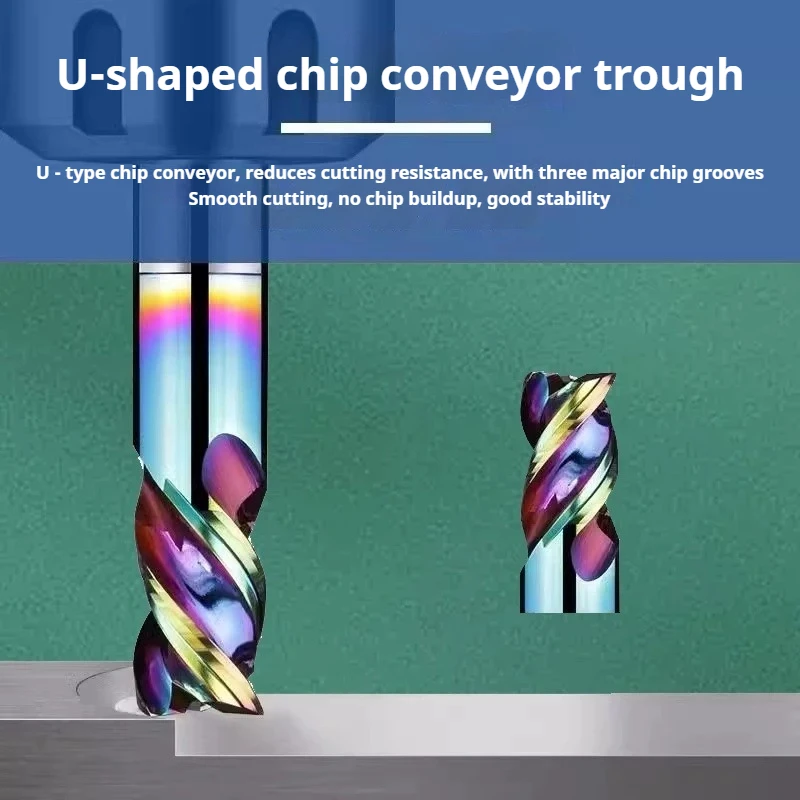 Short Flute End Mill, CNC Milling Cutter for Aluminum, Metal, Iron, Steel, High Feed, Dia 1–12 mm
Short Flute End Mill, CNC Milling Cutter for Aluminum, Metal, Iron, Steel, High Feed, Dia 1–12 mm