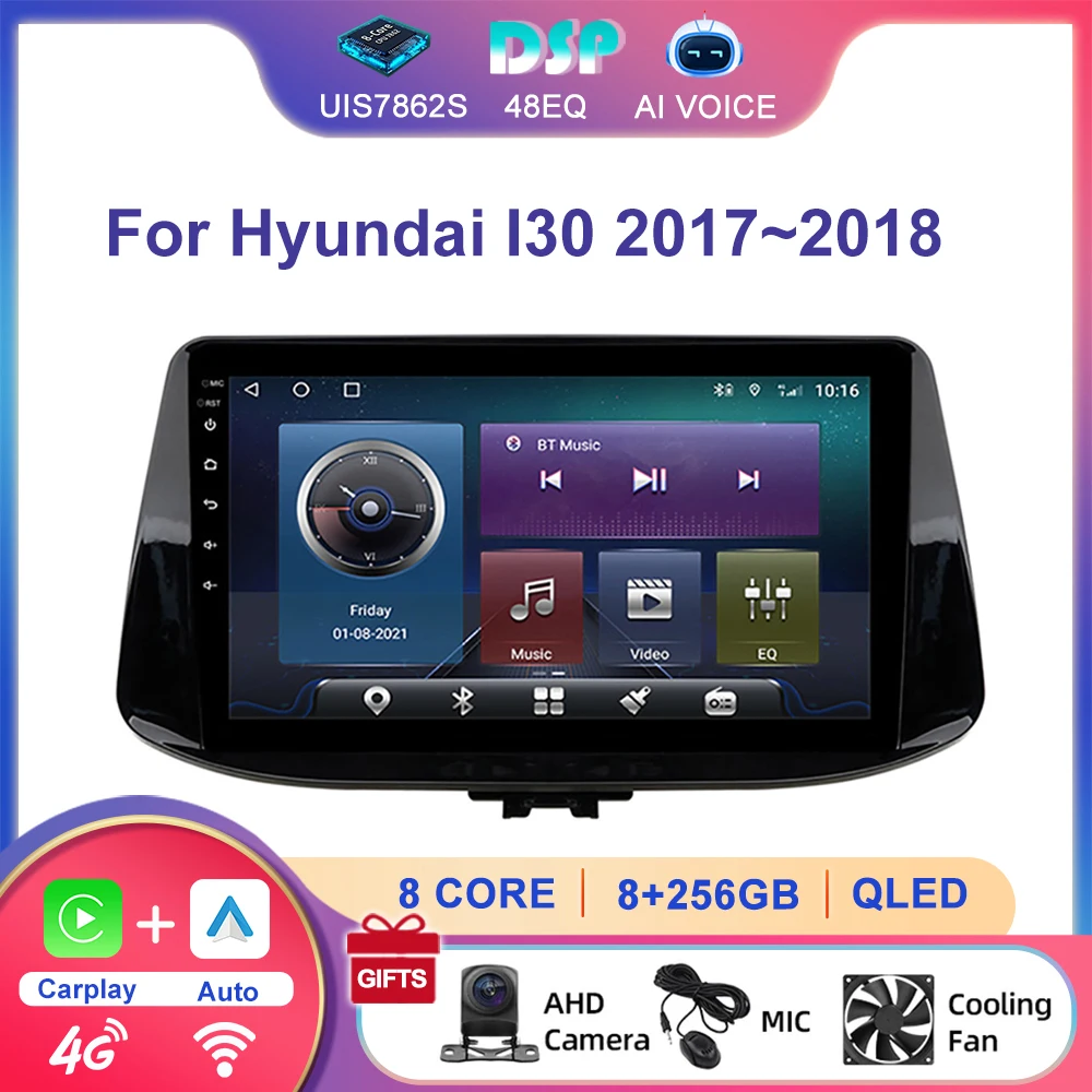 9'' 4G 2.5D Qled GPS Navigator Audio Android Multimedia Carplay Touch Screen Car Radio Player With BT For Hyundai I30 2017 2018
9'' 4G 2.5D Qled GPS Navigator Audio Android Multimedia Carplay Touch Screen Car Radio Player With BT For Hyundai I30 2017 2018