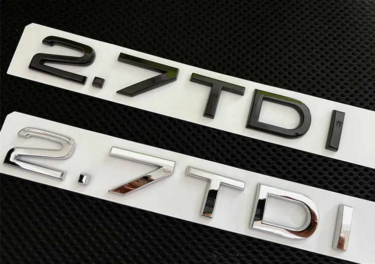 1X Chrome glossy black ABS 2.7 TDI Car Body Rear Trunk Emblem Badge Sticker for Audi Accessories
1X Chrome glossy black ABS 2.7 TDI Car Body Rear Trunk Emblem Badge Sticker for Audi Accessories