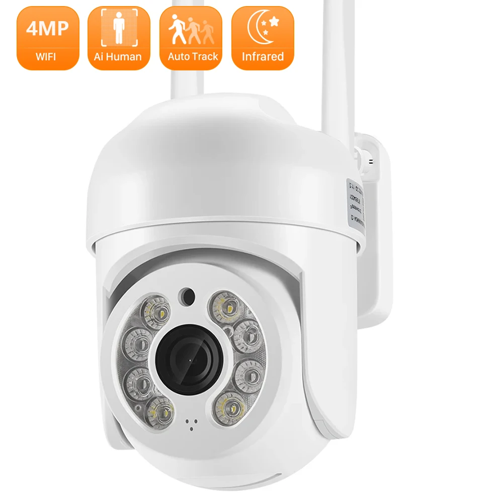 2K 4MP IP Camera Speed Dome Auto Tracking PTZ Camera Smart Home Outdoor Wireless WIFI Camera Video Surveillance Monitor
2K 4MP IP Camera Speed Dome Auto Tracking PTZ Camera Smart Home Outdoor Wireless WIFI Camera Video Surveillance Monitor
