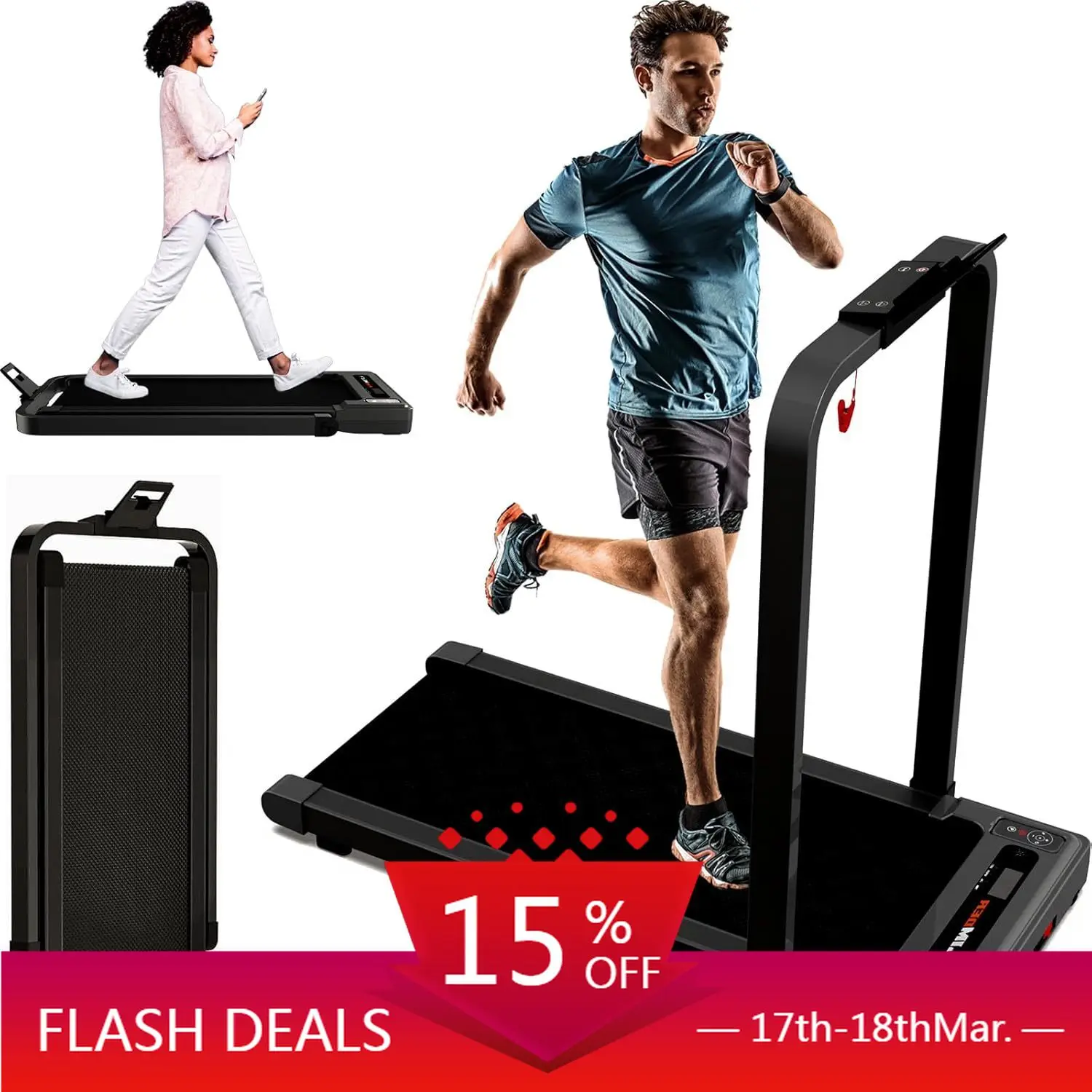 STLF 2.5HP Foldable LED Screen Treadmill Portable Desk Walking Pad High Quality Electric Motor 265 lb Capacity for Home Office 1
STLF 2.5HP Foldable LED Screen Treadmill Portable Desk Walking Pad High Quality Electric Motor 265 lb Capacity for Home Office 1