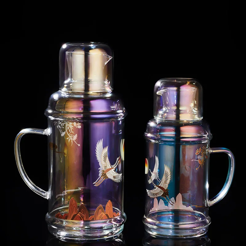 Colorful glass cold water bottle Heat-resistant large-capacity retro kettle High-end home tea set juice pot Kitchen supplies
Colorful glass cold water bottle Heat-resistant large-capacity retro kettle High-end home tea set juice pot Kitchen supplies