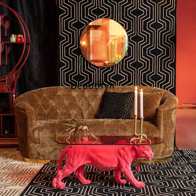 zzModern Simple Tempered Glass Tea Table Personalized Creative Animal Living Room Home Small Apartment Leopard Tea Table
zzModern Simple Tempered Glass Tea Table Personalized Creative Animal Living Room Home Small Apartment Leopard Tea Table