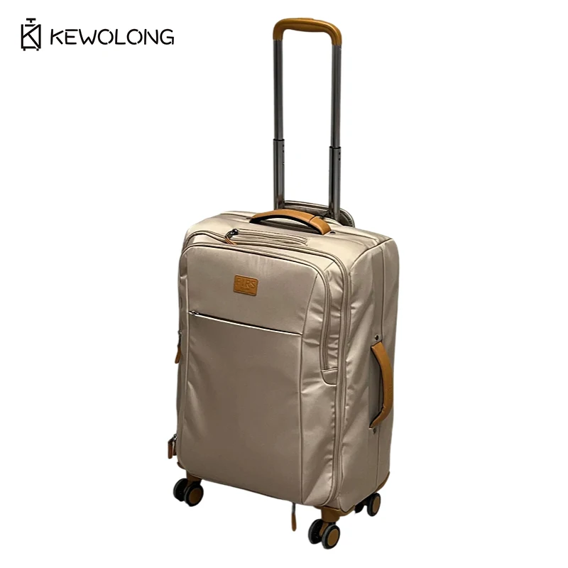 Lightweight Oxford Cloth Carry On Luggage Trolley Travel Suitcase with Front & Side Pockets Universal Wheels, with Lock
Lightweight Oxford Cloth Carry On Luggage Trolley Travel Suitcase with Front & Side Pockets Universal Wheels, with Lock
