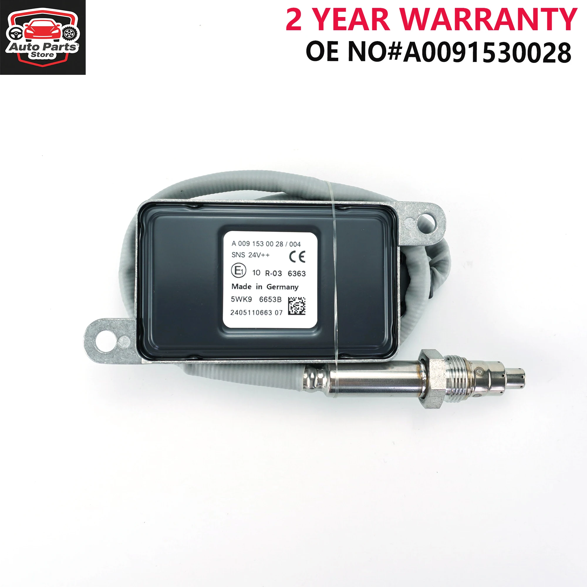 A0091530028/004 5WK96653B 0091530028/004 5WK9 6653B Nitrogen Oxide Sensor For Mercedes Benz Actros Truck 24V High Quali
A0091530028/004 5WK96653B 0091530028/004 5WK9 6653B Nitrogen Oxide Sensor For Mercedes Benz Actros Truck 24V High Quali