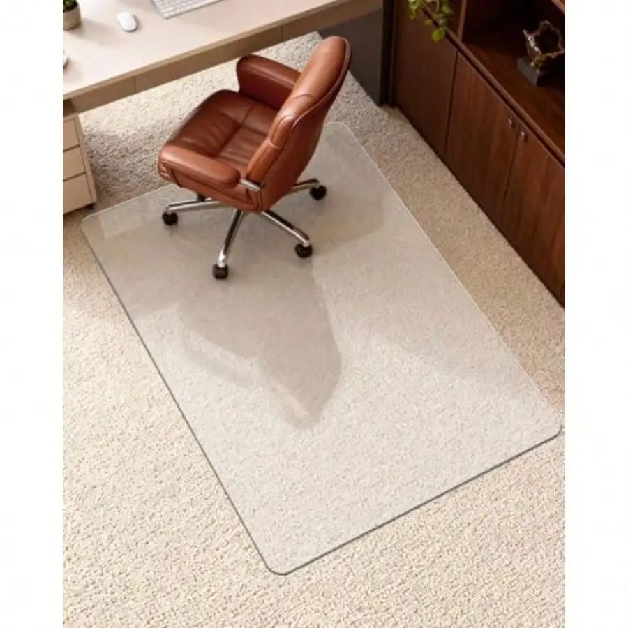 Hard Frosted Office Chair Mat for High Pile Carpet and Hardwood Floor 32" x 47.2" Anti-Slip Computer Rolling Chair Mat Heavy
Hard Frosted Office Chair Mat for High Pile Carpet and Hardwood Floor 32" x 47.2" Anti-Slip Computer Rolling Chair Mat Heavy