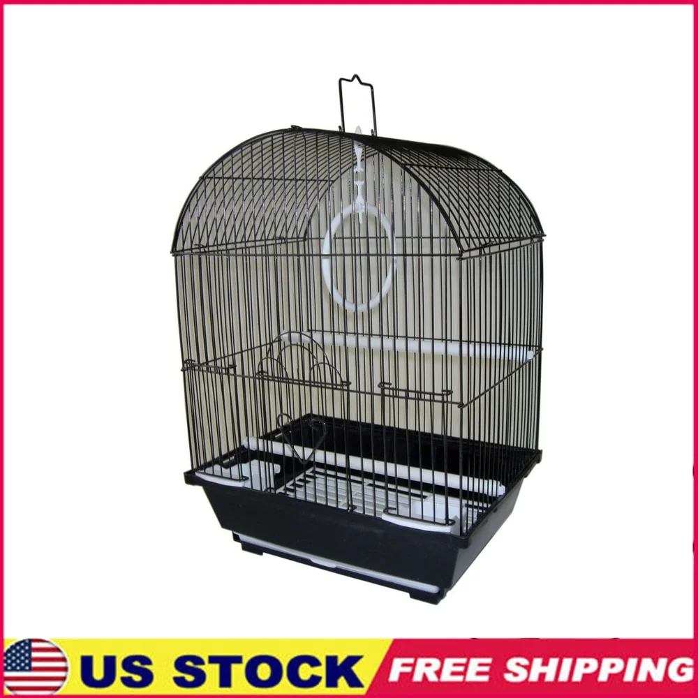 Small Parakeet Cage with Round Top Sliding Door Two Perches Clip On Swing Easy Clean Tray Feeding Cups Included
Small Parakeet Cage with Round Top Sliding Door Two Perches Clip On Swing Easy Clean Tray Feeding Cups Included
