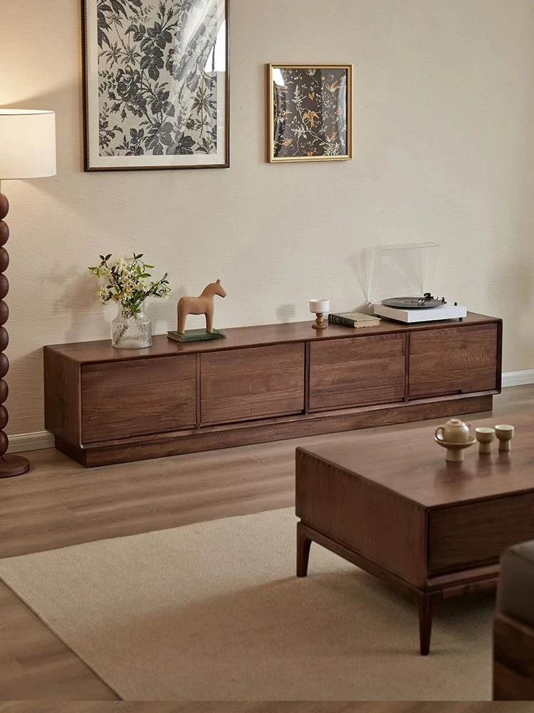 North America Black Walnut Solid Wood TV Cabinet Modern Minimalist Full Solid Wood TV Cabinet
North America Black Walnut Solid Wood TV Cabinet Modern Minimalist Full Solid Wood TV Cabinet