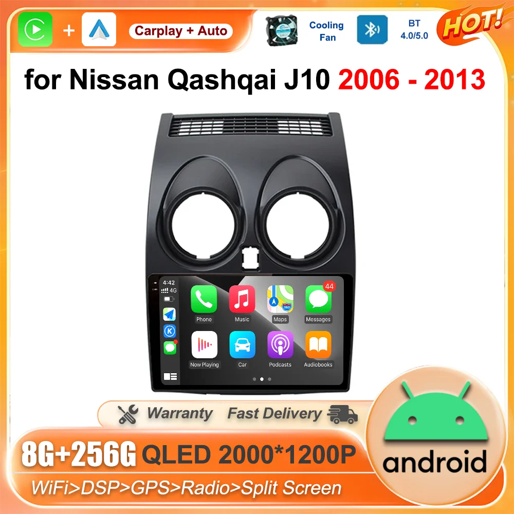 Android OS Car Radio Multimedia Player 9 '' for Nissan Qashqai J10 2006 2007 2008 - 2013 Android Auto Navi GPS IPS Touch Screen
Android OS Car Radio Multimedia Player 9 '' for Nissan Qashqai J10 2006 2007 2008 - 2013 Android Auto Navi GPS IPS Touch Screen