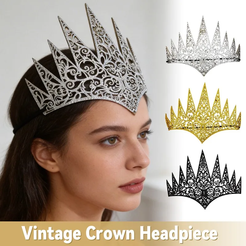 1PC Vintage Crown Headpiece Queen Crown Halloween Stage Party Headwear Costumes Dances Wearing Gift Trendy Crown Headband New
1PC Vintage Crown Headpiece Queen Crown Halloween Stage Party Headwear Costumes Dances Wearing Gift Trendy Crown Headband New