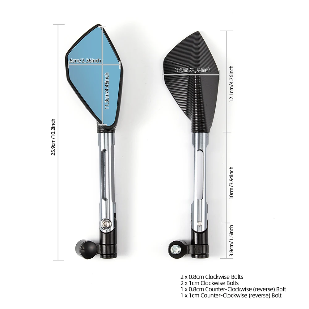 For Kawasaki Z900 Z650 For YAMAHA MT07 MT09 Universal CNC Aluminum Motorcycle Handlebar Rear View Mirrors Blue Anti-glare Mirror
For Kawasaki Z900 Z650 For YAMAHA MT07 MT09 Universal CNC Aluminum Motorcycle Handlebar Rear View Mirrors Blue Anti-glare Mirror