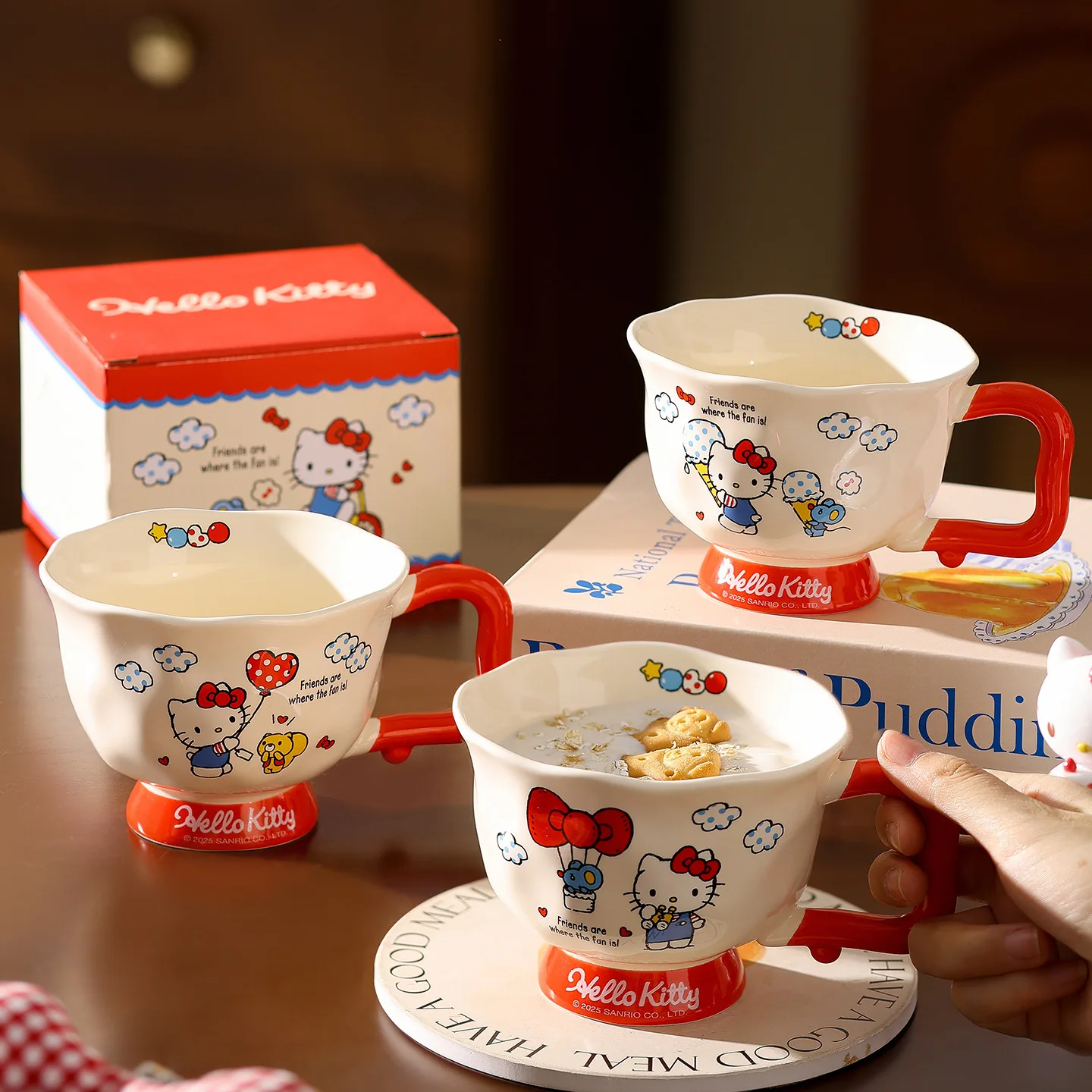 Sanrio helloKitty Mugs cute carton cups Ceramic tall milk mug with handle coffee cup gifts for girls canecas stone cup
Sanrio helloKitty Mugs cute carton cups Ceramic tall milk mug with handle coffee cup gifts for girls canecas stone cup