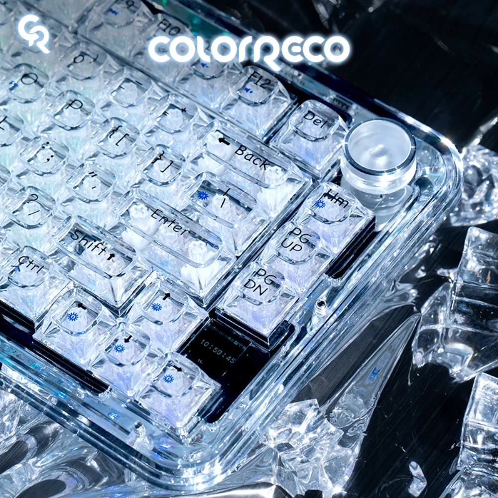 ColorReco F81 Mechanical Keyboard Tri-Mode Wireless RGB Hot-Swap Transparent Office Keyboards Custom Gasket Gaming Accessories
ColorReco F81 Mechanical Keyboard Tri-Mode Wireless RGB Hot-Swap Transparent Office Keyboards Custom Gasket Gaming Accessories