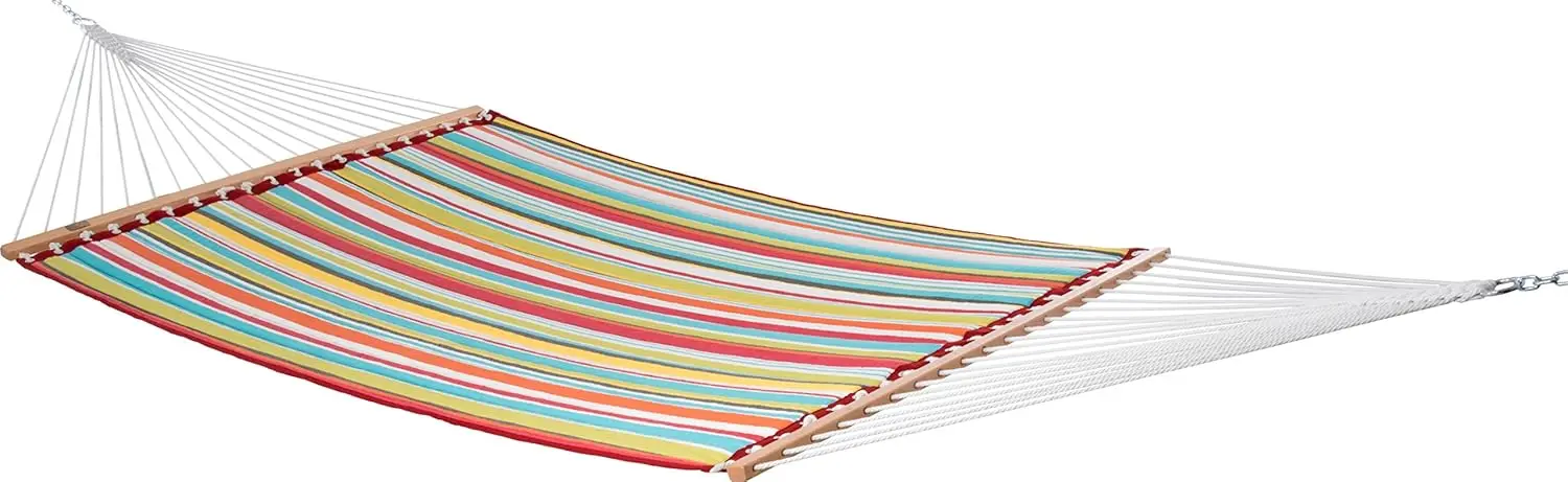Quilted Polyester Double Hammock Spreader Bars 450lb Outdoor Patio Garden 2 Person Customized
Quilted Polyester Double Hammock Spreader Bars 450lb Outdoor Patio Garden 2 Person Customized
