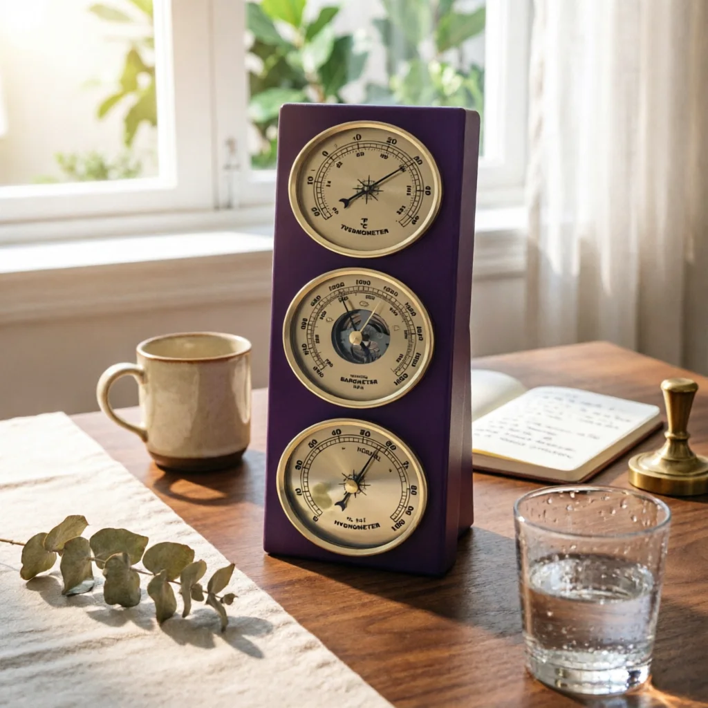 Thermometer Atmospheric Pressure Gauge Hygrometer Vertical Analog Gauge Set Wood Framed Atmospheric Pressure Gauge Gold-Tone
Thermometer Atmospheric Pressure Gauge Hygrometer Vertical Analog Gauge Set Wood Framed Atmospheric Pressure Gauge Gold-Tone