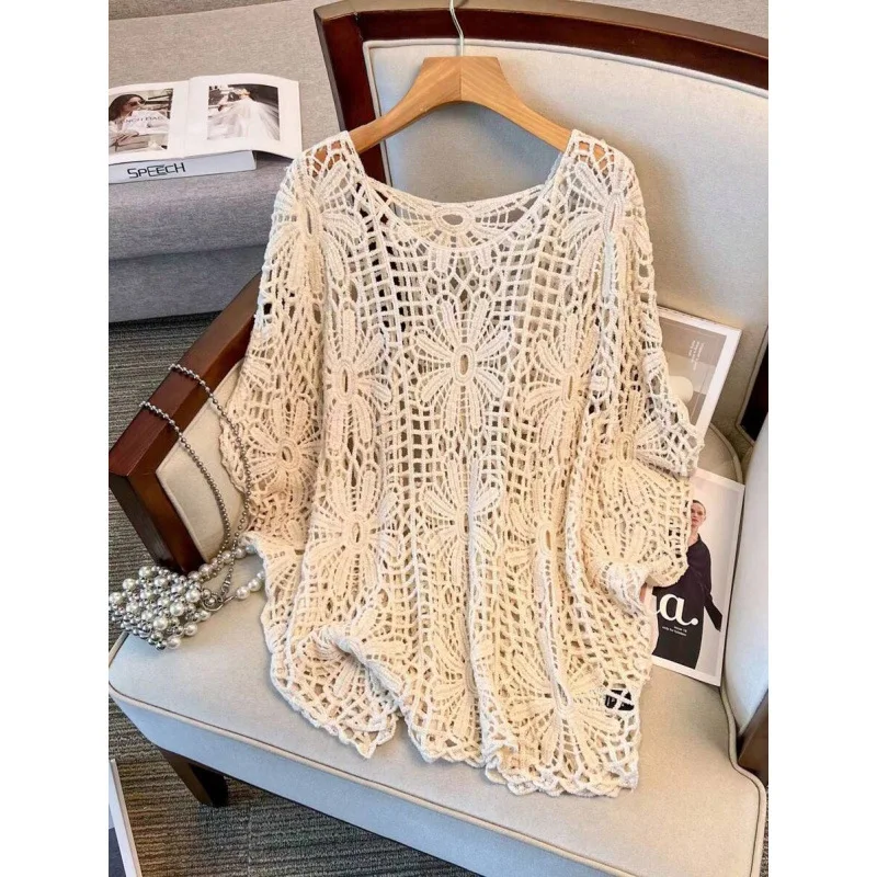 Crochet Hollow Knit Vest Women's Hollow out Hook Flower Vest Cross-Border Spring Summer Fashion Ladies' Tank Top
Crochet Hollow Knit Vest Women's Hollow out Hook Flower Vest Cross-Border Spring Summer Fashion Ladies' Tank Top