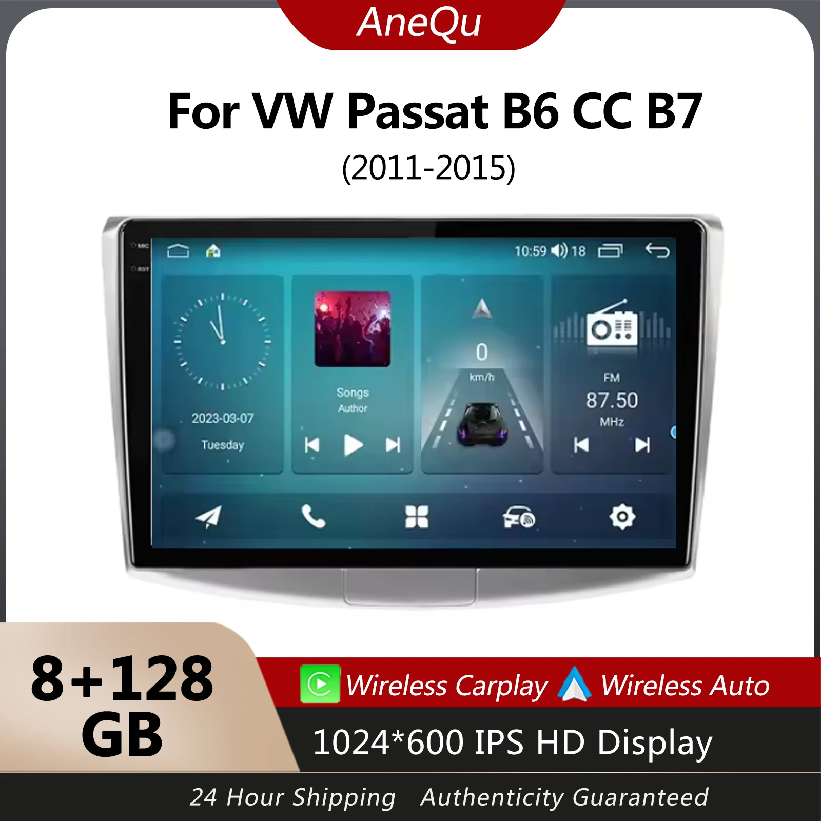 AneQu Android Car Radio for VW/Passat B7 CC B6 Car Multimedia Player 8G-128GB/4G/GPS Navigation Head Unit Player
AneQu Android Car Radio for VW/Passat B7 CC B6 Car Multimedia Player 8G-128GB/4G/GPS Navigation Head Unit Player