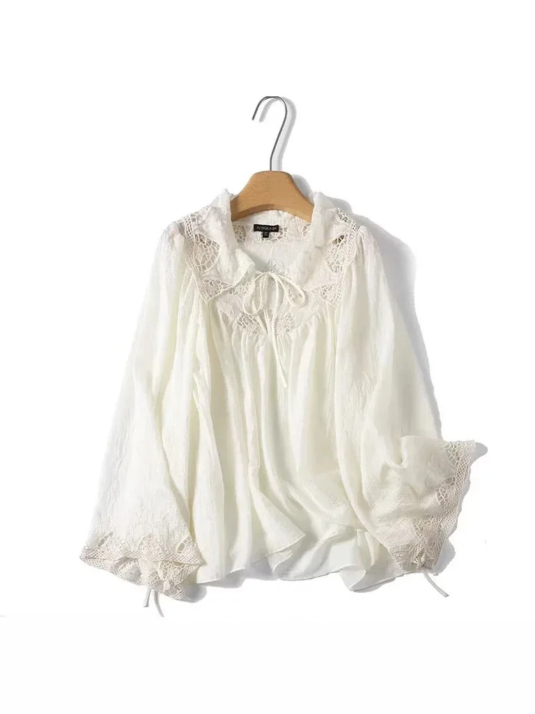Dave&Di Summer New Women's Elegant Style Lace Lace Splicing Series Leading Loose Shirt Top Woman Clothes Shirts
Dave&Di Summer New Women's Elegant Style Lace Lace Splicing Series Leading Loose Shirt Top Woman Clothes Shirts