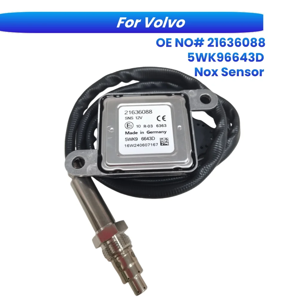 5WK96643D 21636088 оригинальный оксид азота Nox датчик Post-Cat для Volvo D11 D13 D16
5WK96643D 21636088 оригинальный оксид азота Nox датчик Post-Cat для Volvo D11 D13 D16