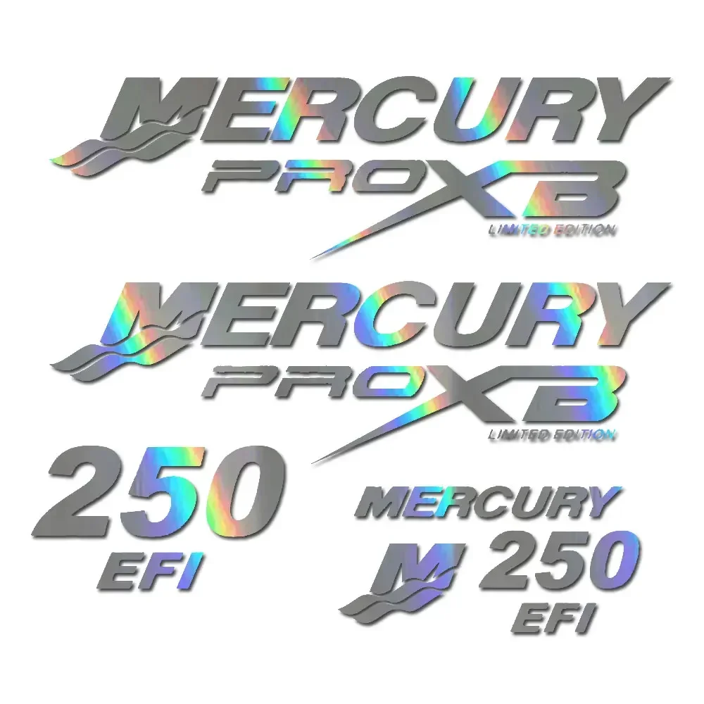 Для Mercury 250 HP Pro XB ограниченной серии комплект наклеек на подвесной двигатель
Для Mercury 250 HP Pro XB ограниченной серии комплект наклеек на подвесной двигатель