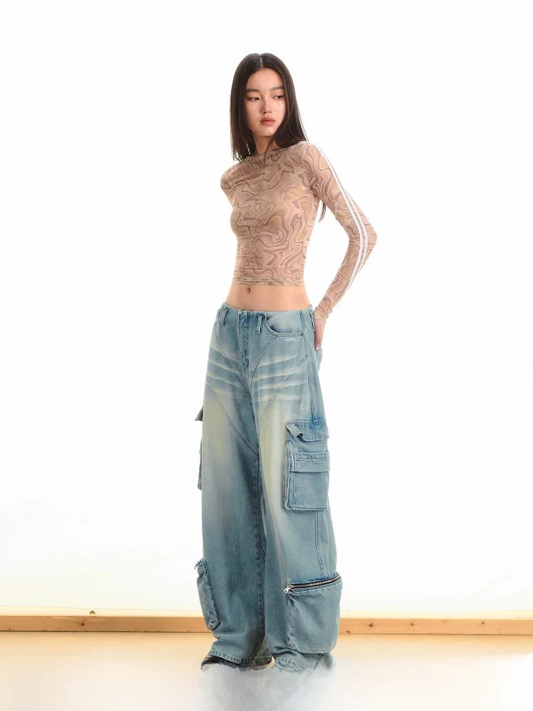 NAWS Long Sleeve Mesh See-through T-shirt Women's Casual Style Standard Fit Thin Elastic Cotton Top Summer 2025
NAWS Long Sleeve Mesh See-through T-shirt Women's Casual Style Standard Fit Thin Elastic Cotton Top Summer 2025