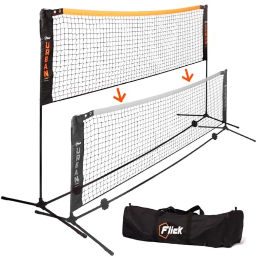 Flick High-Low Maxi Soccer Tennis Net for Outdoors Adjustable Height for Multi-Purpose Usage Lightweight Portable Training Equi
Flick High-Low Maxi Soccer Tennis Net for Outdoors Adjustable Height for Multi-Purpose Usage Lightweight Portable Training Equi