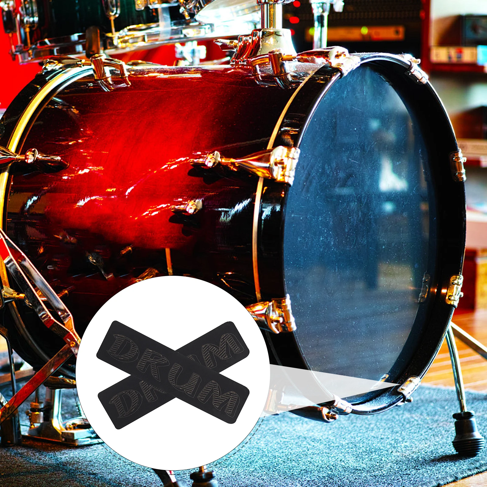 2 Pcs Bass Drum Protector Accessories and Parts Practice Mat Pad Dampener Silica Gel
2 Pcs Bass Drum Protector Accessories and Parts Practice Mat Pad Dampener Silica Gel