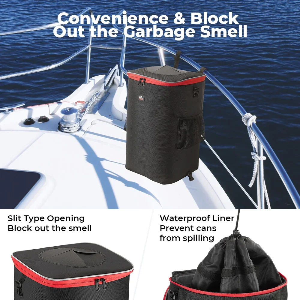 Portable Boat Trash Can with Lid Collapsible Foldable Garbage Container for Kayak Pontoon RV Camping Boating Reusable Outdoor
Portable Boat Trash Can with Lid Collapsible Foldable Garbage Container for Kayak Pontoon RV Camping Boating Reusable Outdoor