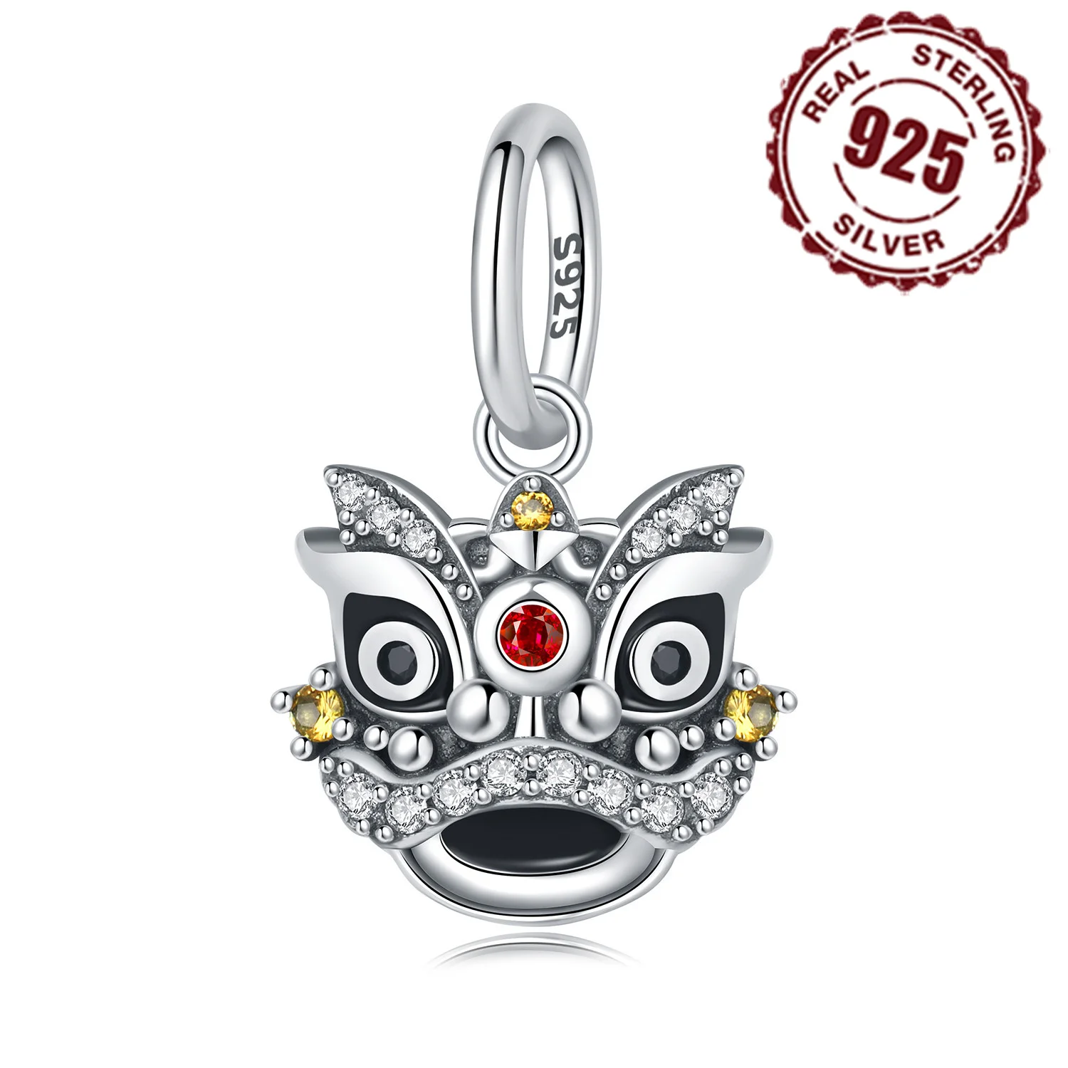 New 925 Sterling Silver Chinese Lion Dance Pendant Bead Fit Original Charms Bracelet Jewerly Accessories Party Birthday Gifts
New 925 Sterling Silver Chinese Lion Dance Pendant Bead Fit Original Charms Bracelet Jewerly Accessories Party Birthday Gifts