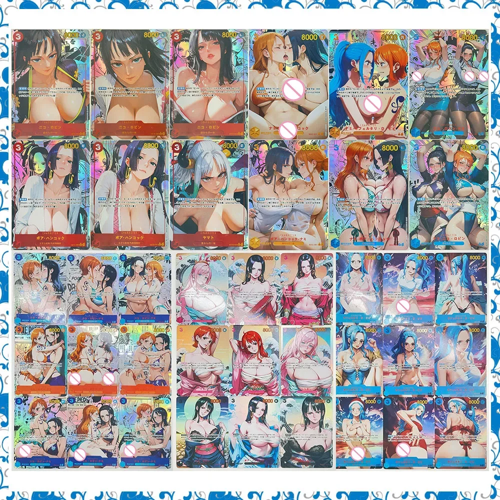 Аниме One Piece DIY ACG игровые игрушки премиум-класса блестящая коллекционная карта Nami Yamato подарки на Рождество и день рождения Boa Hancock Vivi
Аниме One Piece DIY ACG игровые игрушки премиум-класса блестящая коллекционная карта Nami Yamato подарки на Рождество и день рождения Boa Hancock Vivi