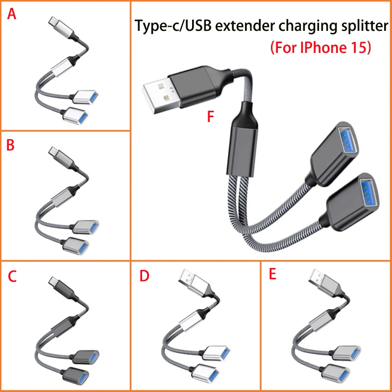 Cltgxdd 28cm Split Line USB 2.0 A//Type-C Male To 2 USB Female Power Cord Used For Charging/data Transfer/laptop Data Cable
Cltgxdd 28cm Split Line USB 2.0 A//Type-C Male To 2 USB Female Power Cord Used For Charging/data Transfer/laptop Data Cable