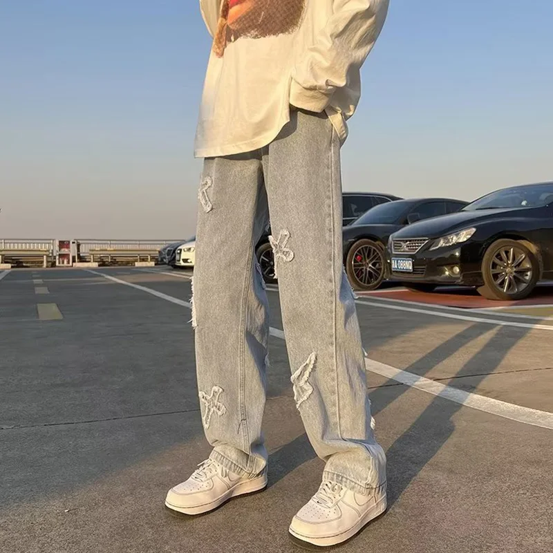 Men Straight Y2k Denim Jeans Male Casual Fashion Loose Streetwear High Street Pants New Wide Leg Hip Hop Black Blue Pants
Men Straight Y2k Denim Jeans Male Casual Fashion Loose Streetwear High Street Pants New Wide Leg Hip Hop Black Blue Pants