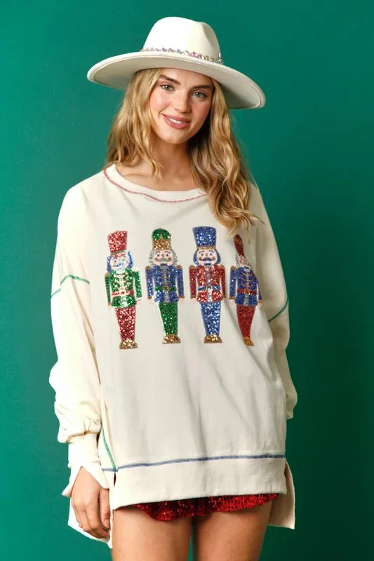 Women's Sweet Sequin Versatile Top 2023 New European and American Christmas Print picture Thickened Long Sleeve Sweater
Women's Sweet Sequin Versatile Top 2023 New European and American Christmas Print picture Thickened Long Sleeve Sweater