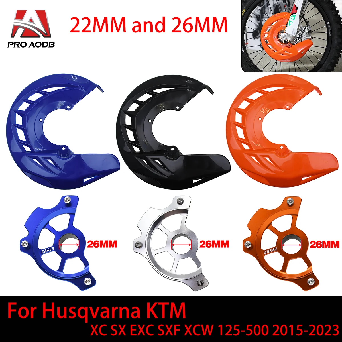 Front Rear Brake Disc Guard Protector For GasGas Husqvarna KTM 125-530 EXC EXCF XCW XCFW XCW TPI 2016-2023 Universal Moto Parts
Front Rear Brake Disc Guard Protector For GasGas Husqvarna KTM 125-530 EXC EXCF XCW XCFW XCW TPI 2016-2023 Universal Moto Parts
